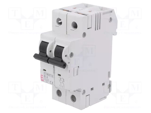 Circuit breaker; 230/400VAC; Inom: 13A; Poles: 2; Charact: C; 10kA ETI POLAM 002133715