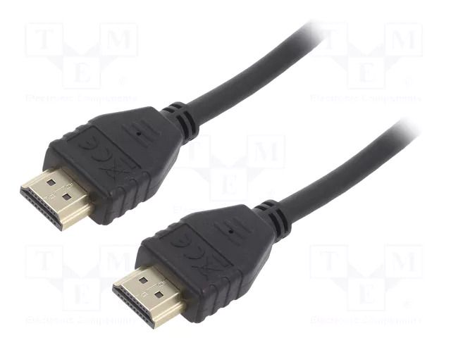 Cable; HDMI plug,both sides; PVC; HDCP 2.2,HDMI 2.1; Len: 1m GOOBAY HDMI.HE340.010