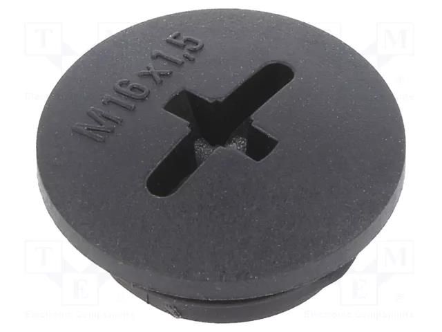 Stopper; M16; 1.5; IP56; polyamide; light grey; Thread: metric; 6mm BM GROUP BM4616