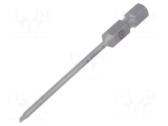 Screwdriver bit; slot; 2.4x0.45mm; Overall len: 70mm PHOENIX CONTACT PH-1212607