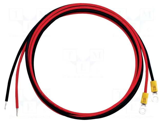 Test leads; ring terminal x2,free end x2; 1.2m; red and black GW INSTEK GTL-121