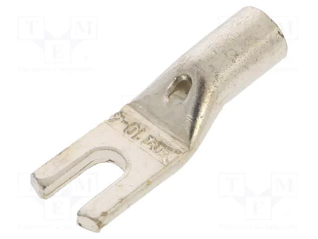 Tip: fork; M4; 10mm2; crimped; for cable; non-insulated; tinned BM GROUP BM01420