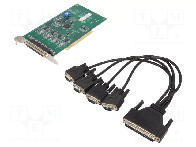Communication card; PCI,PCI Express,RS232 x4; D-Sub 37pin ADVANTECH PCI-1610B-DE