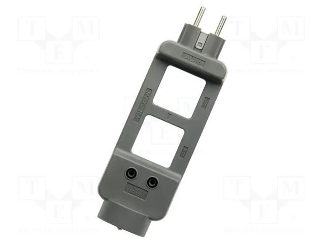 Adapter phase divider; grey; 16A; EU plug; Trans: 1: 1,10: 1 SONEL WAADAAC16