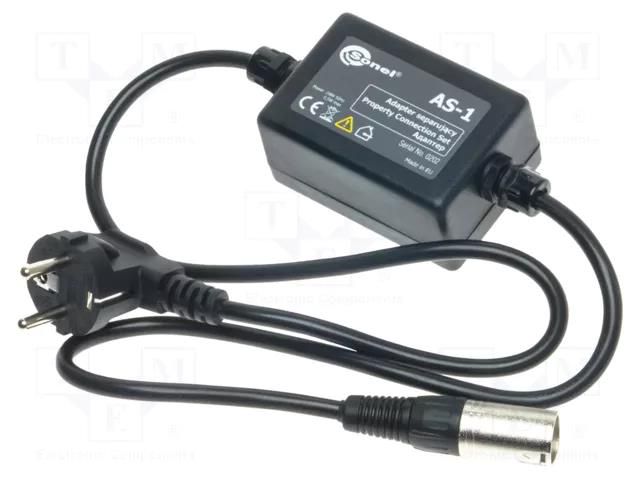 Test acces: mains adapter; black; EU plug SONEL WAADAAS1PL