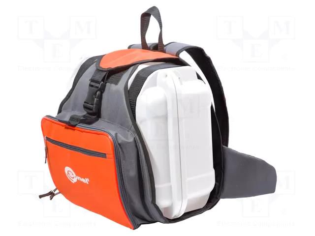 Backpack; orange,grey; fabric SONEL WAFUTL7