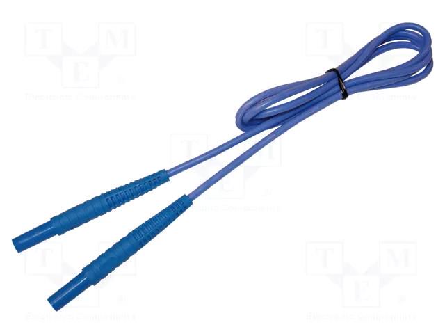 Test lead; banana plug 4mm,both sides; insulated; Urated: 1kV SONEL WAPRZ1X2BUBB