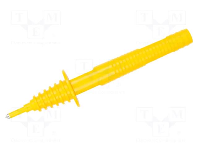 Test probe; 20A; 1kV; yellow; banana 4mm socket SONEL WASONYEOGB1