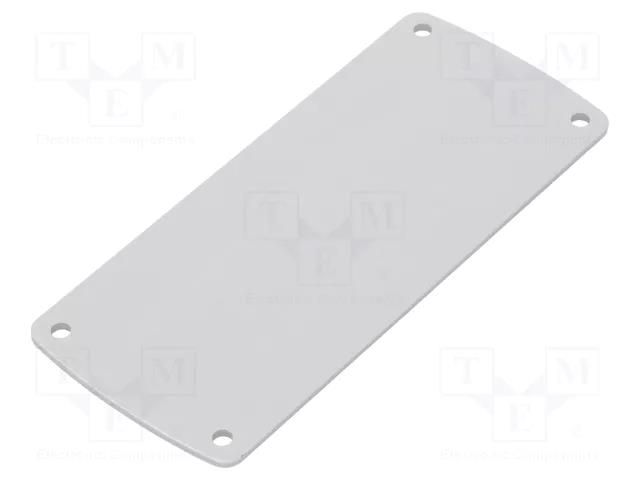 Front panel; aluminium; W: 45.8mm; L: 105.77mm; Thk: 2mm TEKO ALP3.1