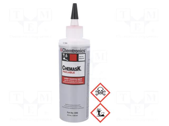 Agent: protective coating; wave soldering; 236ml; pink; max.268°C CHEMTRONICS CH-CM8E