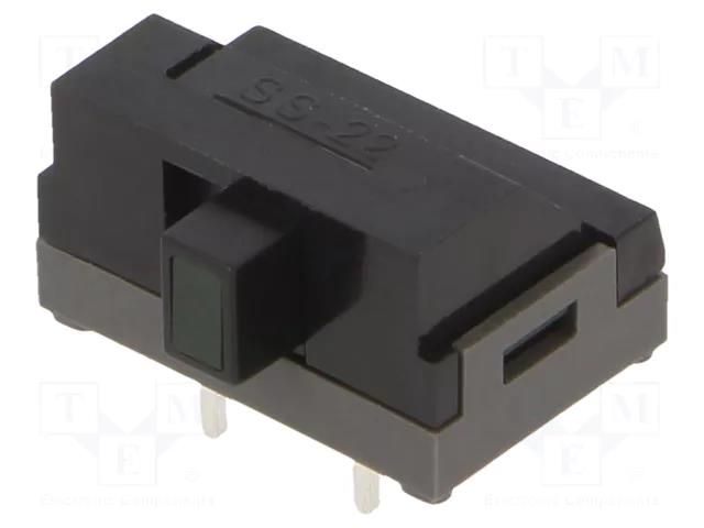 Switch: slide; Pos: 2; DPDT; 0.1A/30VDC; ON-ON; THT; -15÷60°C; SS NKK SWITCHES SS22SDH2LF
