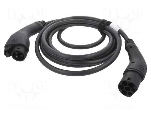 Cable: eMobility; 1x0.5mm2,3x6mm2; 250V; 7.2kW; IP44; single-phase HARTING 08914090202A0