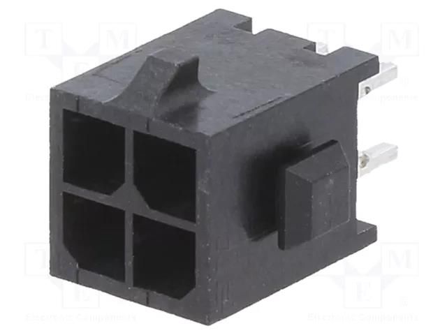 Connector: wire-board; socket; male; PIN: 4; Micro MATE-N-LOK; THT TE Connectivity 3-794630-4