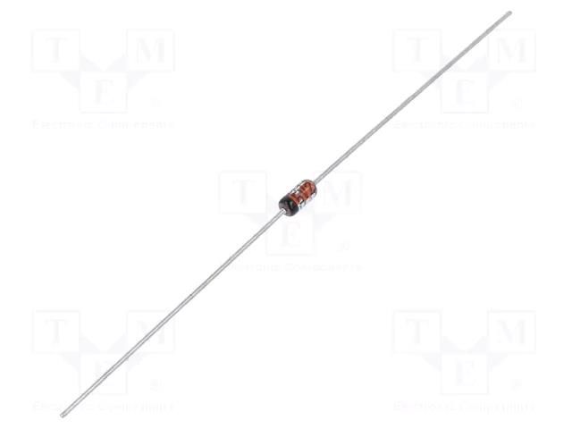 Diode: Zener; 0.5W; 6.2V; 5mA; DO35; single diode; Ir: 100nA TAIWAN SEMICONDUCTOR BZX55B6V2-A0G