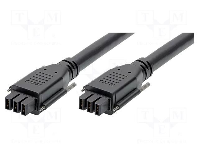 Cable; EXTreme Guardian; female; PIN: 3; Len: 6m; 50A; Colour: black MOLEX MX-216759-2037