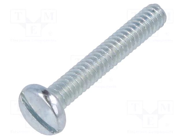 Screw; UNC4-40x19.05; Head: cheese head; slotted; steel; zinc KEYSTONE KEYS9404