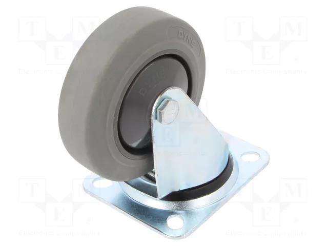 Transport wheel; Ø: 100mm; W: 32mm; H: 128mm; torsional; 150kg; steel RADER KPE-WTE-100K1