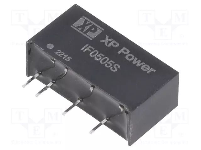 Converter: DC/DC; 1W; Uin: 5VDC; Uout: 5VDC; Iout: 200mA; SIP; THT; IF XP POWER IF0505S