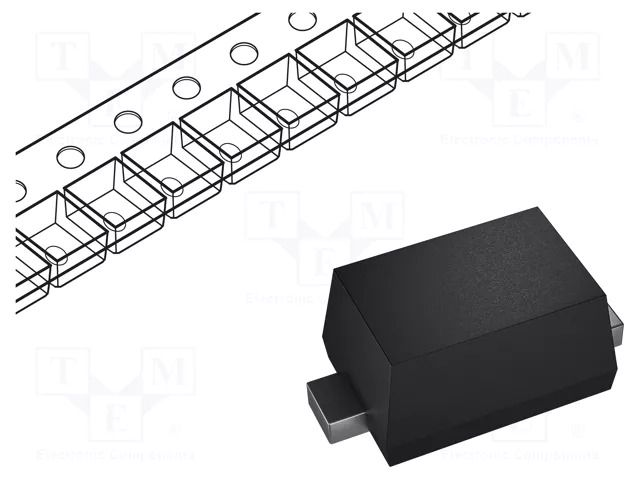 Diode: TVS; 14.1V; 6A; unidirectional; SOD523; 75pF; ESD NEXPERIA PESD5Z12.115