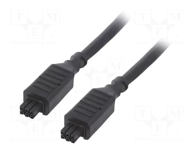 Cable; female; PIN: 4; Len: 0.5m; 250V; 8A; Insulation: PVC; tinned MOLEX MX-245130-0405
