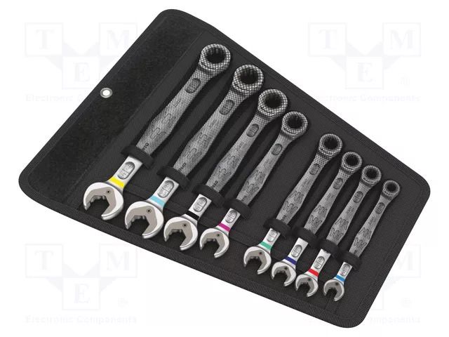 Wrench-set; combination spanner,with ratchet; Joker 6000; 8pcs. WERA WERA.05020012001