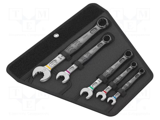 Wrench-set; inch,combination spanner; steel; Joker 6003; 5pcs. WERA WERA.05020240001