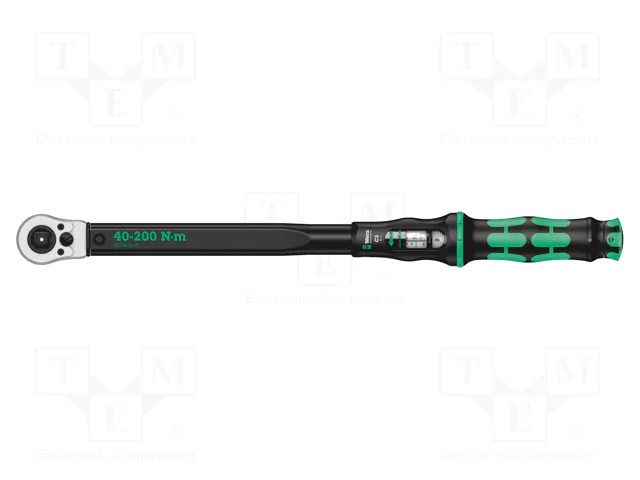 Wrench; torque,adjustable; 510mm; 40÷200Nm; Mounting: 1/2" WERA WERA.05075626001