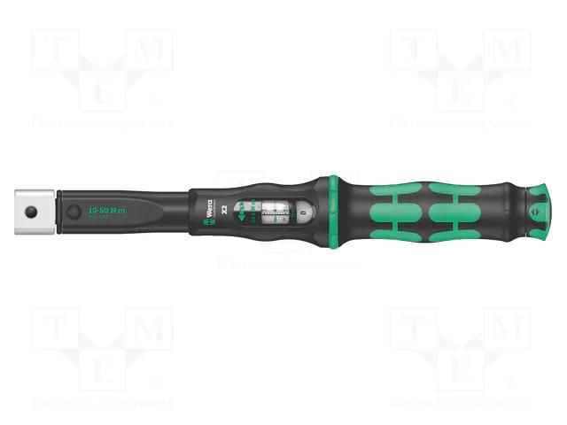 Wrench; torque; 338mm; 10÷50Nm; Mounting: 9x12; Click-Torque X 2 WERA WERA.05075652001