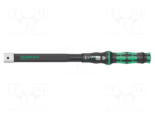 Wrench; torque; 480mm; 40÷200Nm; Mounting: 14x18; Click-Torque X 4 WERA WERA.05075654001