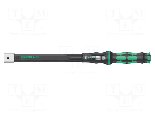 Wrench; torque; Overall len: 480mm; 40÷200Nm; Socket size: 14x18mm WERA WERA.05075654001