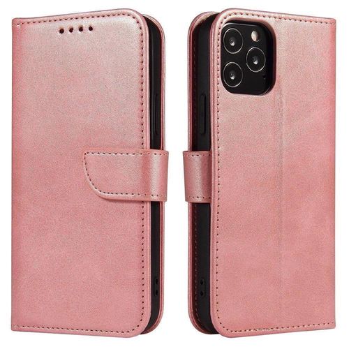 Magnet Case elegant case cover with a flap and stand function for Samsung Galaxy A73 pink, Hurtel 5907769340345 5907769340345