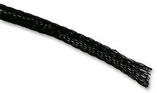 SLEEVING, BRAID, BLACK/WHITE, 25M PP3/4-09