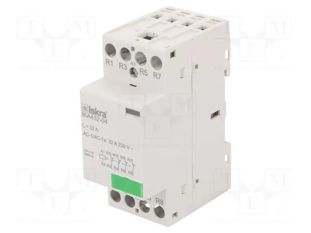 Contactor: 4-pole installation; 32A; 230VAC; NC x4; IKA ISKRA IKA432-04/230V