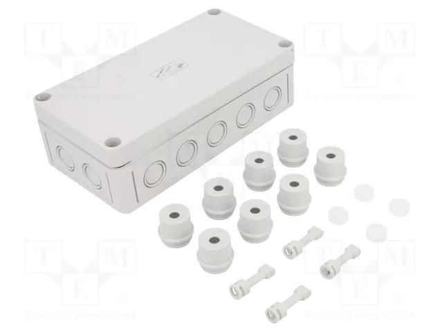 Enclosure: junction box; X: 94mm; Y: 180mm; Z: 57mm; polycarbonate SPELSBERG RKKI-4/22-22X4