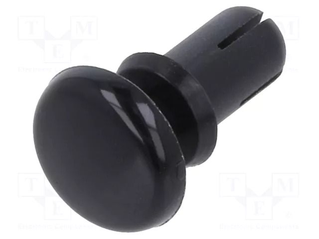 Rivet; polyamide; Rivet diam: 4mm; L.rivet: 7.1mm; black KEYSTONE KEYS3447