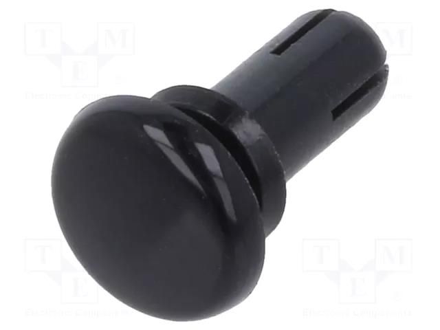 Rivet; polyamide; Rivet diam: 4mm; L.rivet: 7.9mm; black KEYSTONE KEYS3448