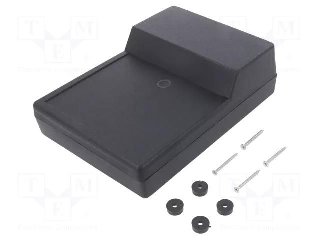 Enclosure: desktop; X: 138mm; Y: 189mm; Z: 59mm; ABS; black KRADEX Z20A-ABS
