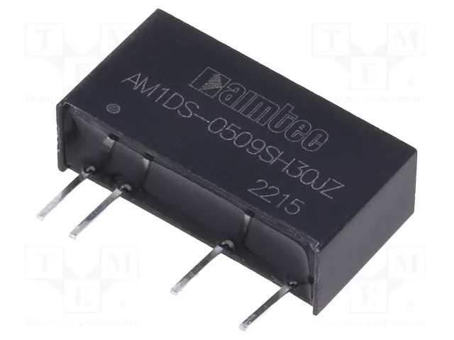 Converter: DC/DC; 1W; Uin: 4.5÷5.5VDC; Uout: 9VDC; Iout: 112mA; SIP7 AIMTEC AM1DS-0509SH30JZ