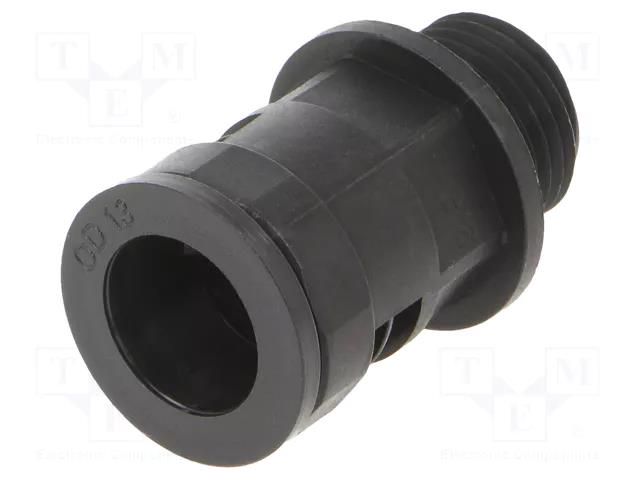 Straight terminal connector; Thread: metric,outside; polyamide HUMMEL HUMMEL-1533160151