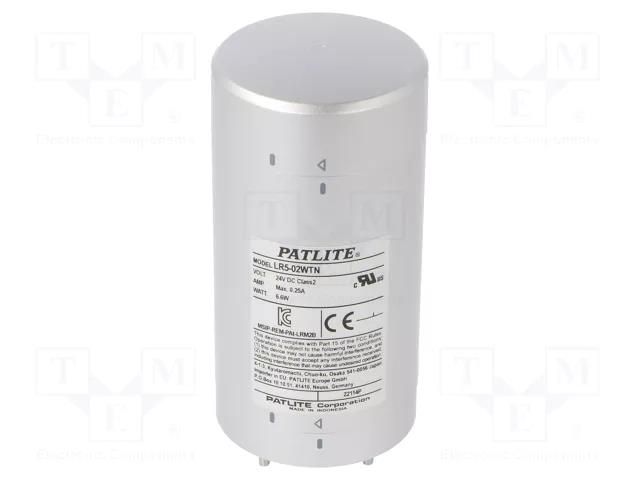 Module: base; silver; 24VDC; IP65; LR5; -20÷50°C PATLITE LR5-02WTNU