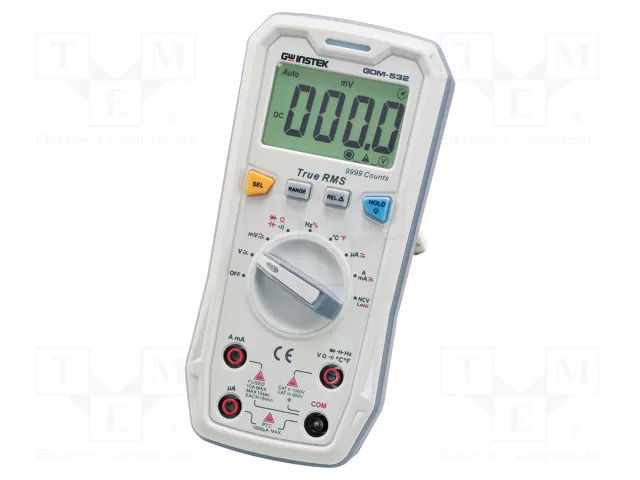 Digital multimeter; LCD; (9999); VDC accuracy: ±(0.5%+3digit) GW INSTEK GDM-532