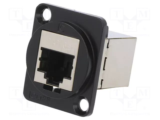 Coupler; coupler; FT; PIN: 8; Cat: 6a; shielded; 8p8c; straight; metal CLIFF CP30225SMB