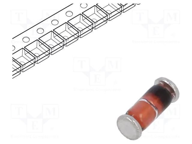 Diode: switching; SMD; 75V; 0.15A; 4ns; MiniMELF glass; Ufmax: 1V TAIWAN SEMICONDUCTOR LL4148-L0G