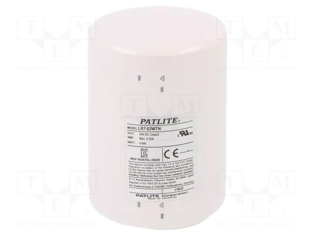 Module: base; 24VDC; IP65; LR7; -20÷50°C PATLITE LR7-02WTNW