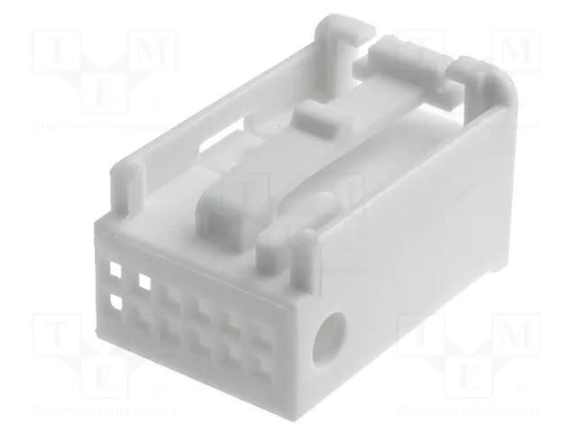 Housing cap; plug; Quadlock 12pin; white 4CARMEDIA 770020