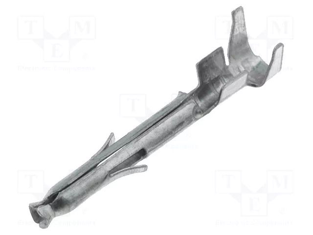 Contact; female; Mini Universal MATE-N-LOK; brass; tinned; bulk TE Connectivity 770988-1