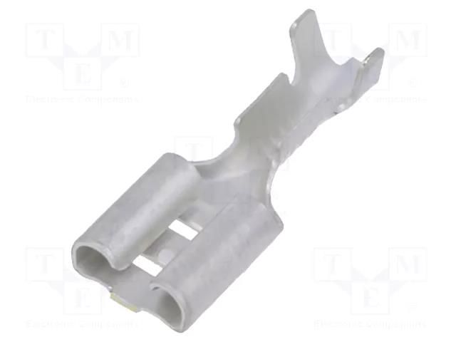 Terminal: flat; 6.3mm; 0.8mm; female; 0.5÷1.5mm2; crimped; straight IMP 672.08.01.3