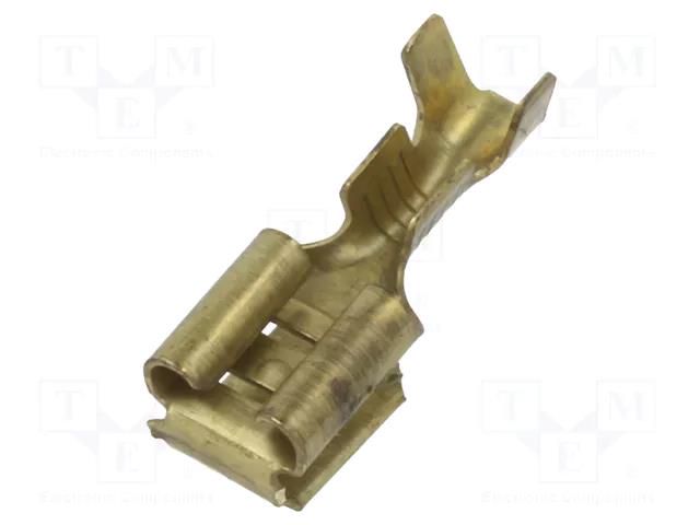 Terminal: flat; 6.3mm; 0.8mm; female/male; 1÷2.5mm2; crimped; brass BM GROUP BM02298