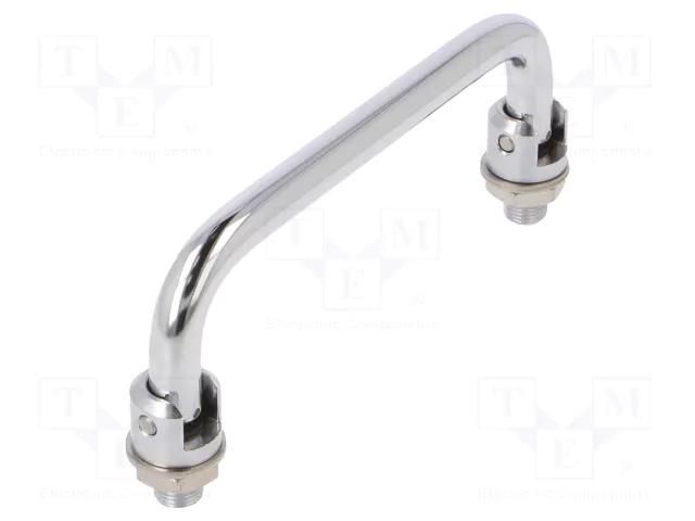 Holder; chromium plated steel; chromium plated; H: 43mm; Ø: 10mm ELESA+GANTER GN425.2-120-CR