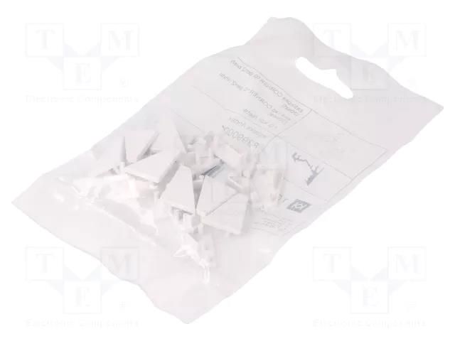 Cap for LED profiles; white; 20pcs; ABS; GEN2; CORNER10 TOPMET TOP.83990001